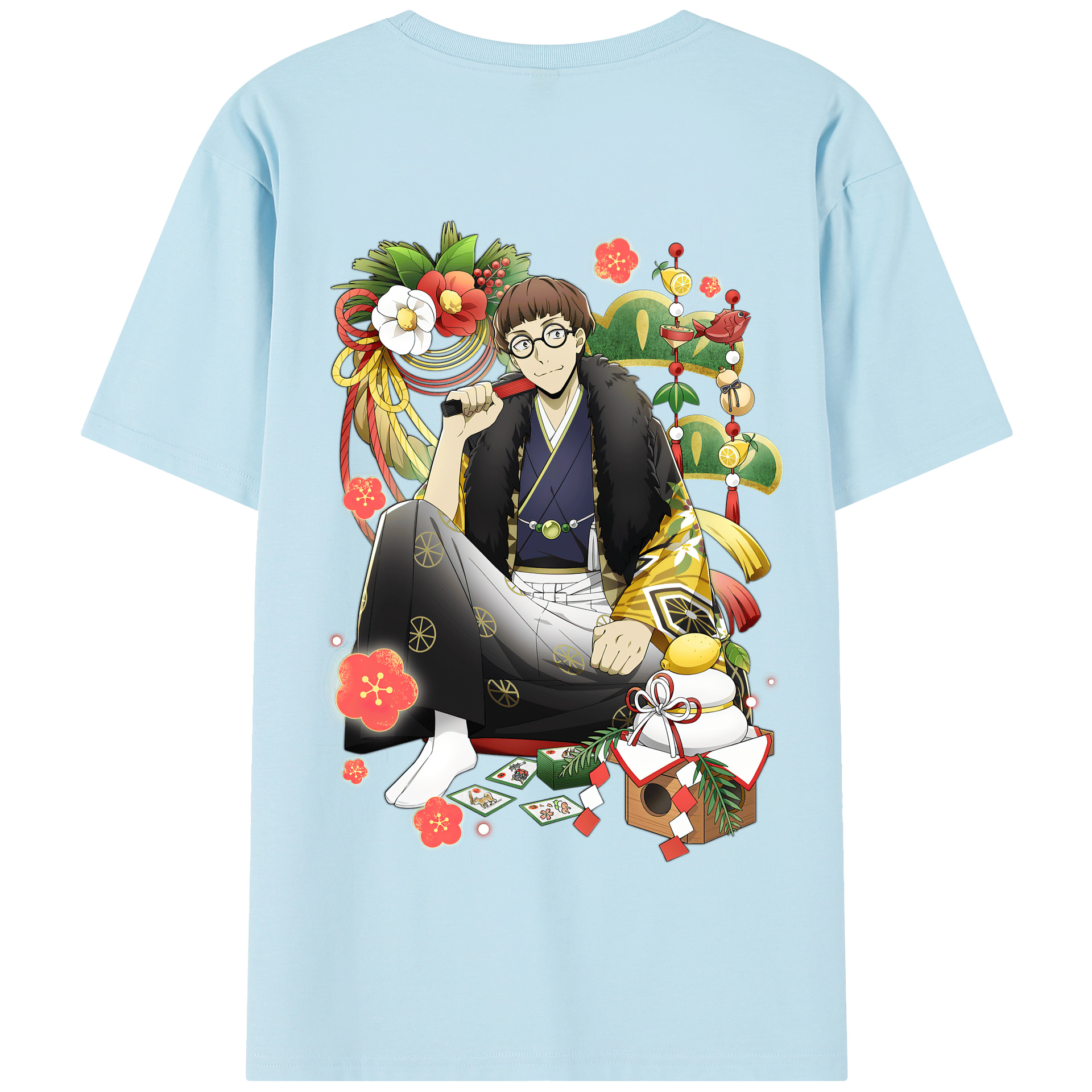 （画像用） 文豪ストレイドッグス Bungo Stray Dogs 綿100％半袖Tシャツ（背面プリント）